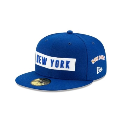 Sapca New Era New York Mets MLB Boxed Wordmark 59FIFTY Fitted - Albastri